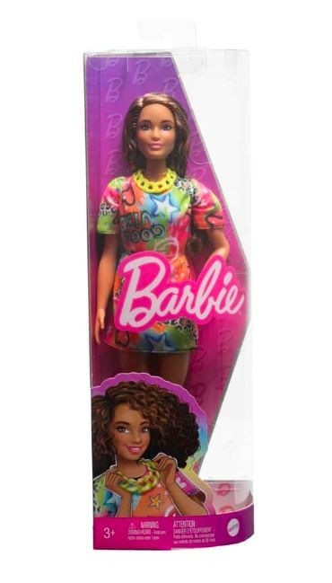 Kody rabatowe Mattel Lalka Barbie Fashionistas sukienka w graffiti