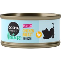 Kody rabatowe zooplus - Pakiet Cosma Nature Kitten dla kociąt, 24 x 70 g - Kurczak