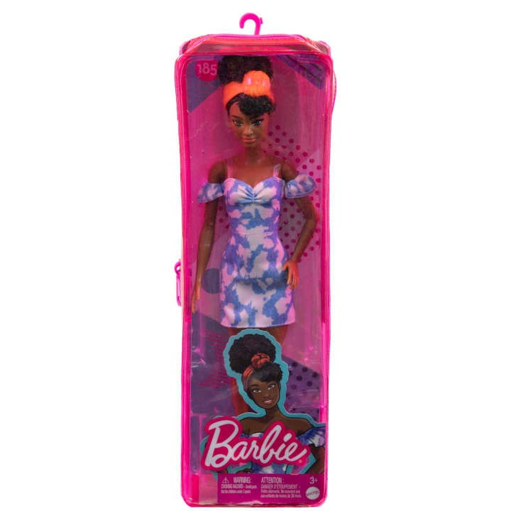 Kody rabatowe Mattel Lalka Barbie Fashionistas Wybielana niebieska sukienka