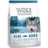 Kody rabatowe zooplus - Wolf of Wilderness Adult „Blue River”, łosoś - 1 kg