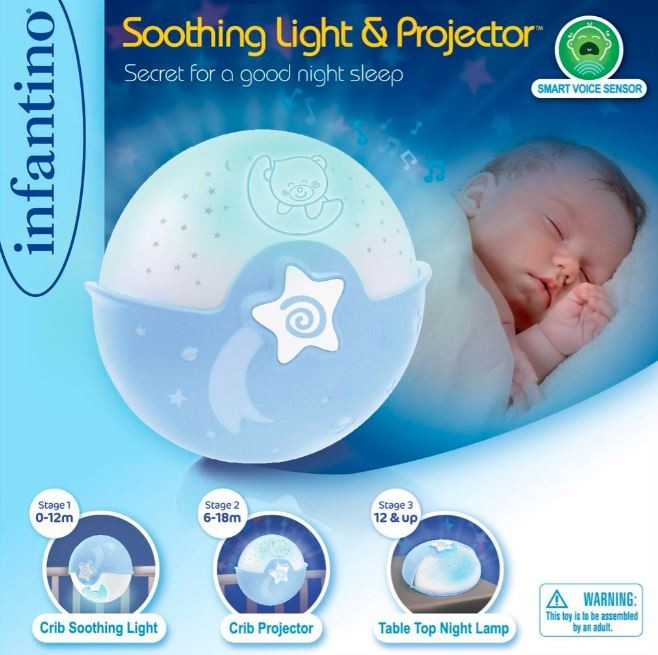 Rabaty - B-kids Infantino Projektor 2w1 niebieski