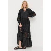 Kody rabatowe Answear.com - Twinset sukienka kolor czarny maxi rozkloszowana