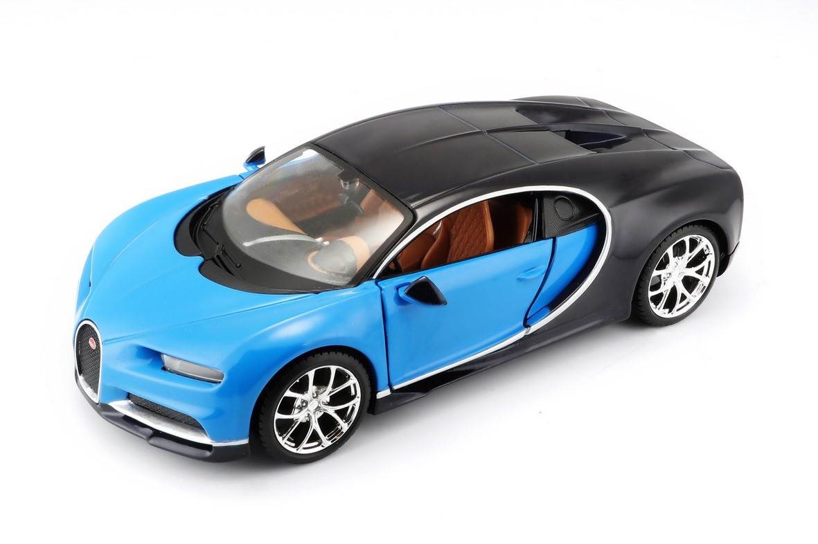 Kody rabatowe Maisto Model kompozytowy Bugatti Chiron niebiesko-czarny