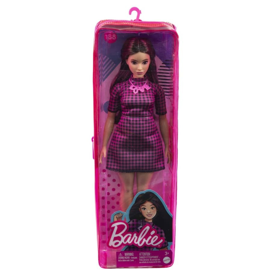 Kody rabatowe Mattel Barbie Fashionistas Lalka - Sukienka w różową kratkę