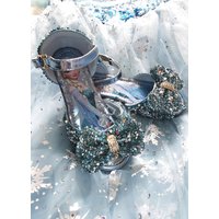 Kody rabatowe Lejdi.pl - Buty dla dziewczynki z kryształkami błękitne Frozen, Kraina Lodu Elsa
