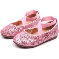 Kody rabatowe Lejdi.pl - Brokatowe buty dla dziewczynki, błyszczące dziecięce baleriny w różowym kolorze 251