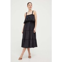 Kody rabatowe Answear.com - Liu Jo sukienka kolor czarny midi rozkloszowana
