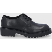Kody rabatowe Answear.com - Vagabond Shoemakers Półbuty skórzane damskie kolor czarny na płaskim obcasie