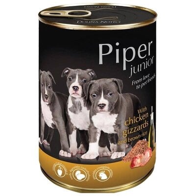 Kody rabatowe Karma dla psa PIPER Junior Żołądki kurczaka z ryżem 400 g