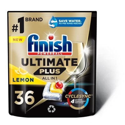 Kody rabatowe Kapsułki do zmywarek FINISH Powerball Ultimate Plus All In 1 Lemon - 36 szt.