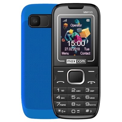 Kody rabatowe Avans - Telefon MAXCOM MM135 Czarno-niebieski