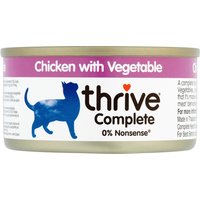 Kody rabatowe zooplus - Thrive Complete 12 x 75 g dla kotów - kurczak, warzywa