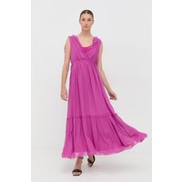 Kody rabatowe MAX&Co. sukienka kolor różowy maxi rozkloszowana