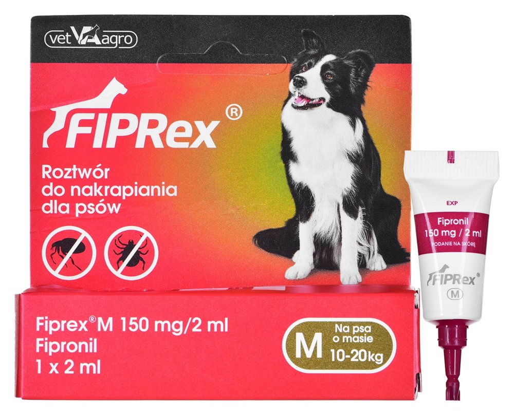 Kody rabatowe FIPREX Krople przeciw pasożytom dla psa M - 2 ml