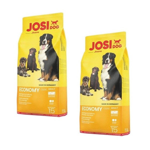 Kody rabatowe JosiDog Economy - sucha karma dla psa - 2x15 kg