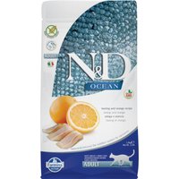 Kody rabatowe Farmina N&D Ocean bez zbóż Śledź & Pomarańcza Adult - Opakowanie ekonomiczne: 3 x 1,5 kg