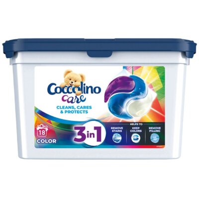 Kody rabatowe Kapsułki do prania COCCOLINO Care 3 in 1 Color - 18 szt.