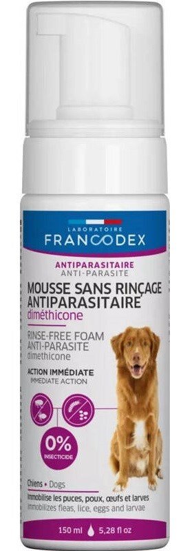 Kody rabatowe FRANCODEX Pianka z dimetykonem dla psów 150 ml