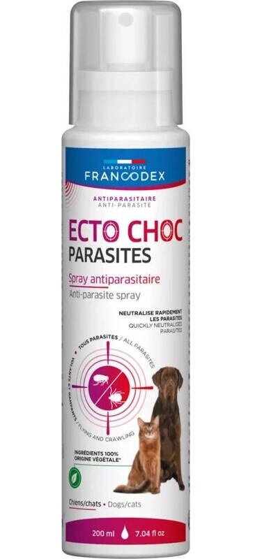 Kody rabatowe Krakvet sklep zoologiczny - FRANCODEX Ecto Choc Parasites - spray przeciw pasożytom - 200 ml