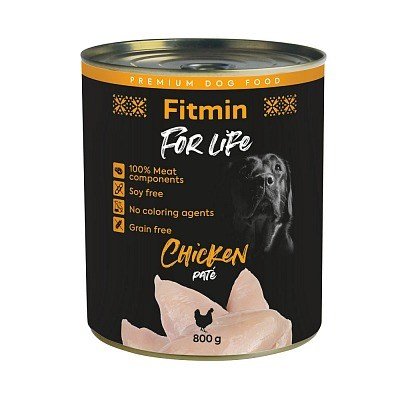 Kody rabatowe Krakvet sklep zoologiczny - FITMIN for Life Kurczak - mokra karma dla psa - 800 g