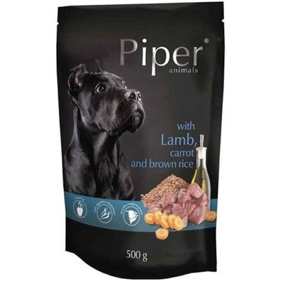 Kody rabatowe Karma dla psa PIPER Animals Jagnięcina z marchewką i ryżem 500 g