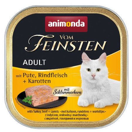 Kody rabatowe ANIMONDA Vom Feinsten Classic Cat indyk, wołowina i marchewka - mokra karma dla kota - 100 g
