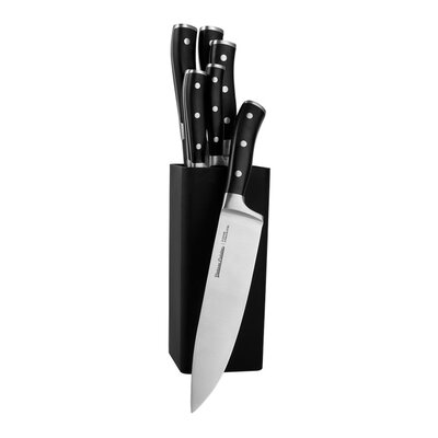Kody rabatowe Zestaw noży kuchennych ze stojakiem VINTAGE CUISINE (7 elementów) Czarny