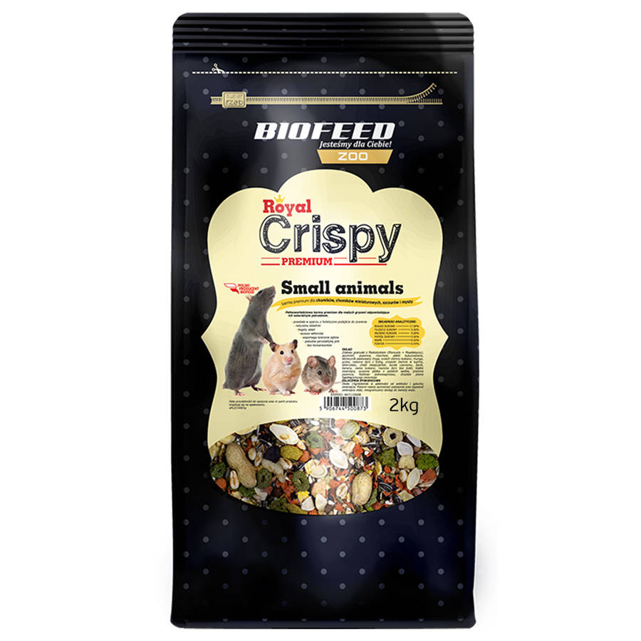 Kody rabatowe Krakvet sklep zoologiczny - BIOFEED Royal Crispy Premium - karma dla małych gryzoni - 2 kg
