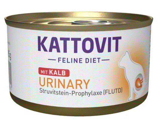 Kody rabatowe Krakvet sklep zoologiczny - KATTOVIT Feline Diet Urinary Cielęcina - mokra karma dla kota - 85 g