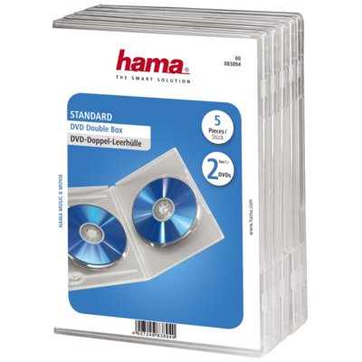 Kody rabatowe Avans - Pudełko HAMA DVD Double Box Przezroczysty (5 sztuk)