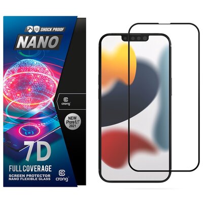 Kody rabatowe Szkło hybrydowe CRONG Nano Flexible Glass do iPhone 13/13 Pro/14