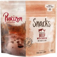 Kody rabatowe Purizon Snacks, wołowina z kurczakiem (bez zbóż) - 3 x 100 g