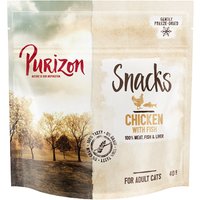 Kody rabatowe Korzystny pakiet Purizon Snacks dla kota, 3 x 40 g - Kurczak z rybą (bez zbóż)