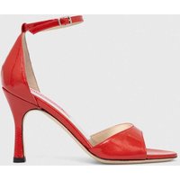 Kody rabatowe Custommade sandały skórzane Ashley Glittery Lacquer kolor czerwony 000202046