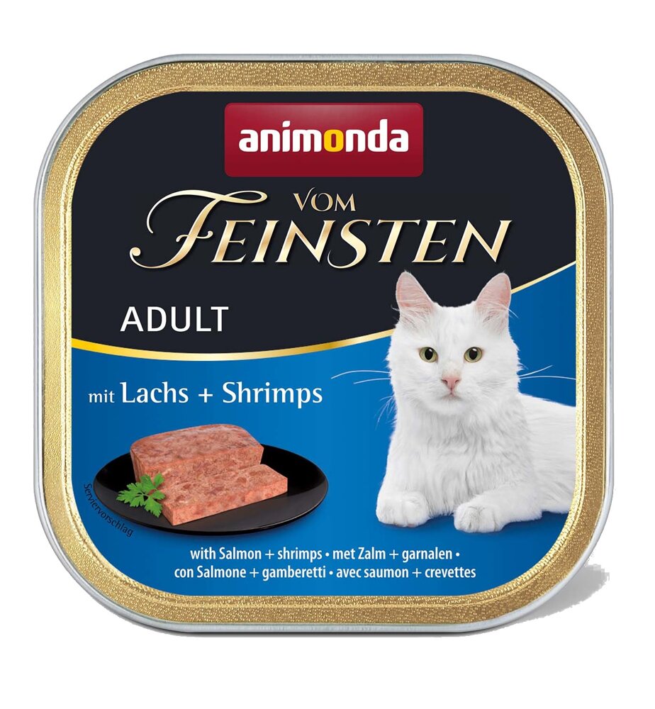 Kody rabatowe ANIMONDA Vom Feinsten Classic Cat łosoś i krewetki - mokra karma dla kota - 100g