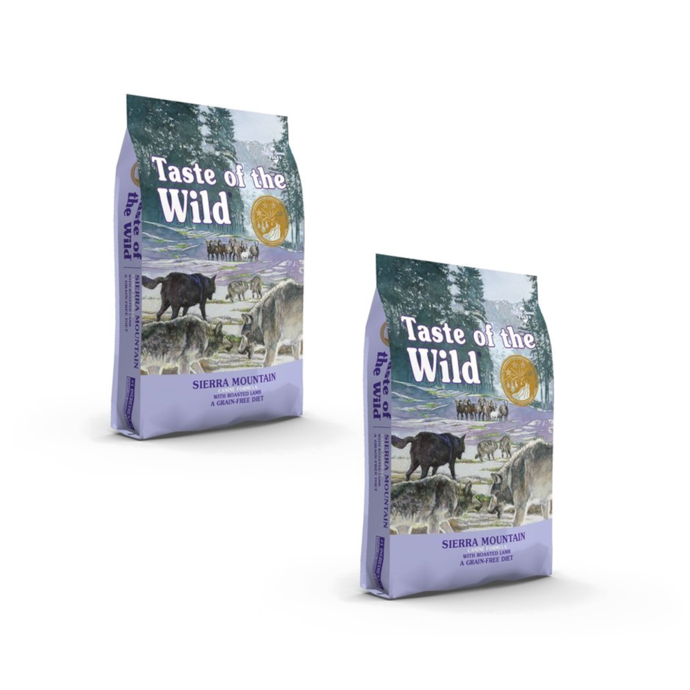 Kody rabatowe Krakvet sklep zoologiczny - TASTE OF THE WILD Sierra Mountain Canine Formula - sucha karma dla psa - 2x5,6 kg