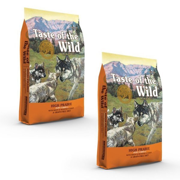 Kody rabatowe Krakvet sklep zoologiczny - TASTE OF THE WILD High Prairie Puppy Formula - sucha karma dla szczeniąt - 2x12,2 kg