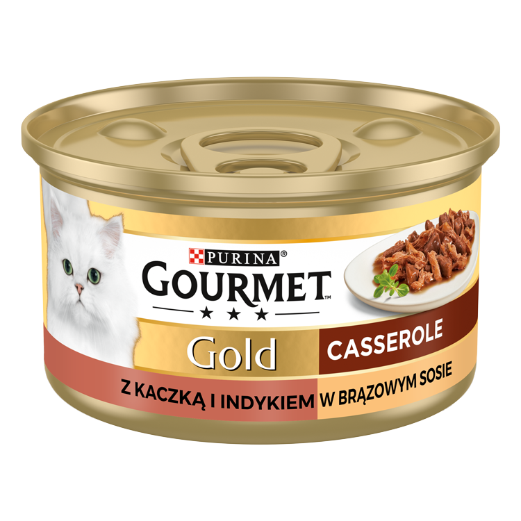 Kody rabatowe Krakvet sklep zoologiczny - Gourmet Gold mokra karma dla kota z kaczką i indykiem 85g