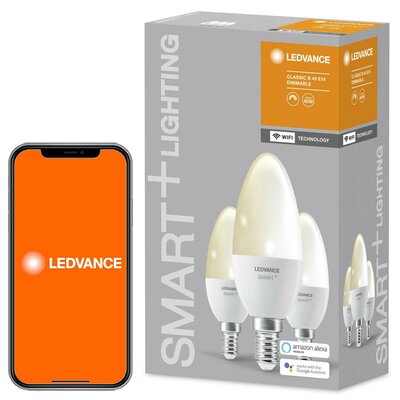 Kody rabatowe Inteligentna żarówka LED LEDVANCE 485891 5W E14 Wi-Fi (3 szt.)