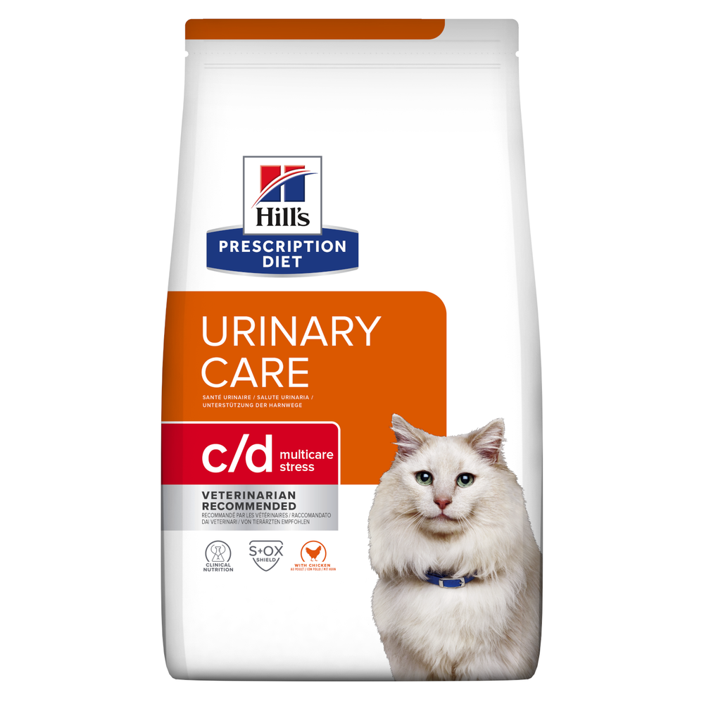 Kody rabatowe Krakvet sklep zoologiczny - HILL'S Prescription Diet Urinary Care Feline c/d Multicare Stress Chicken - sucha karma dla kota - 1,5 kg