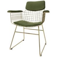 Kody rabatowe 9design sklep internetowy - HK Living :: Zestaw 2 poduszek do krzeseł Comfort zielonych