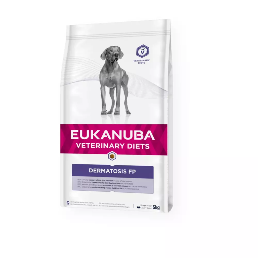 Kody rabatowe Krakvet sklep zoologiczny - EUKANUBA Veterinary Diets Dermatosis FP Fish & Potato - sucha karma dla psa - 5 kg