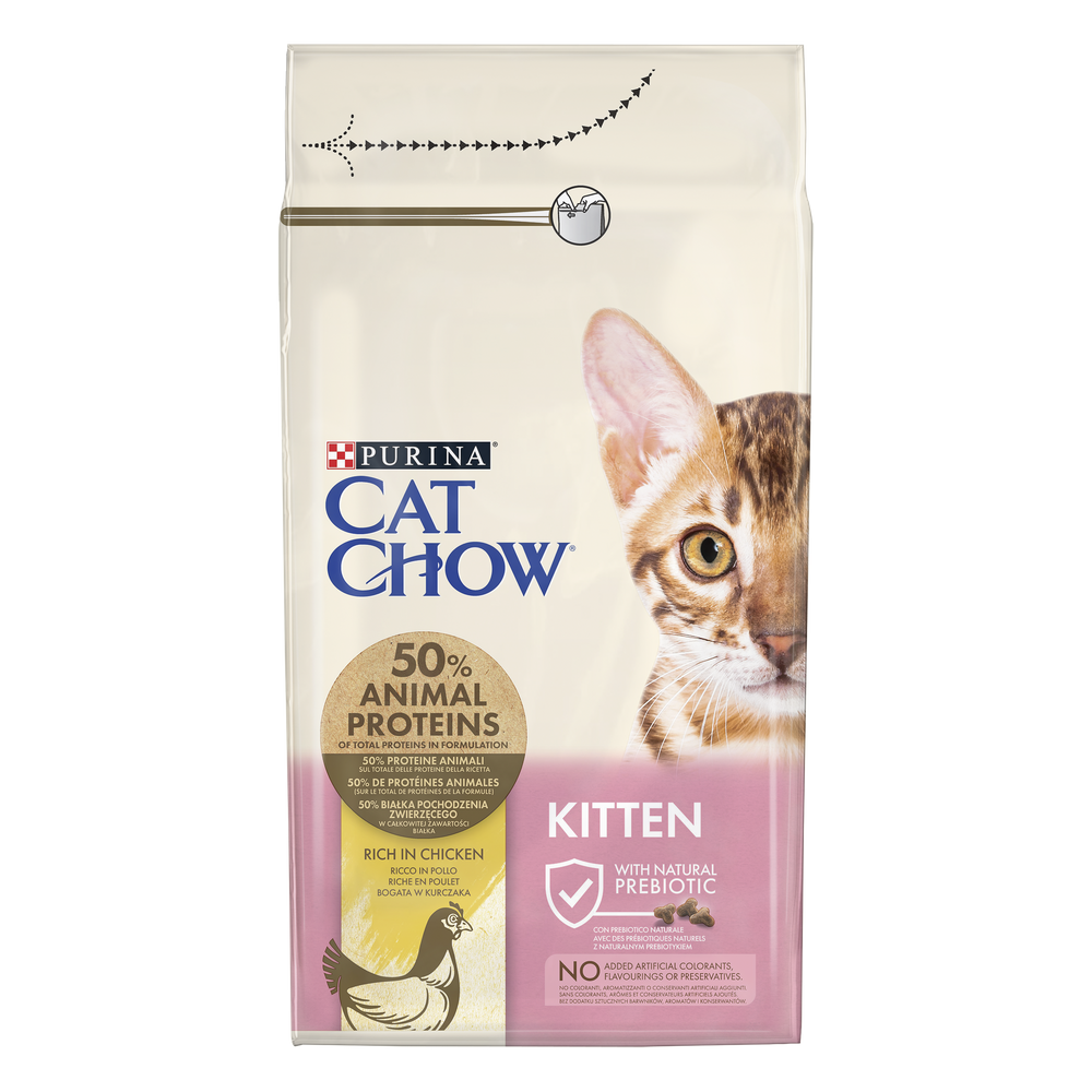 Kody rabatowe Krakvet sklep zoologiczny - PURINA CAT CHOW Kitten Chicken - sucha karma dla kociąt - 1,5 kg