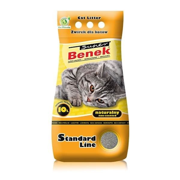 Kody rabatowe Krakvet sklep zoologiczny - CERTECH Super Benek Standard Naturalny - żwirek dla kota zbrylający 25 l (20 kg)