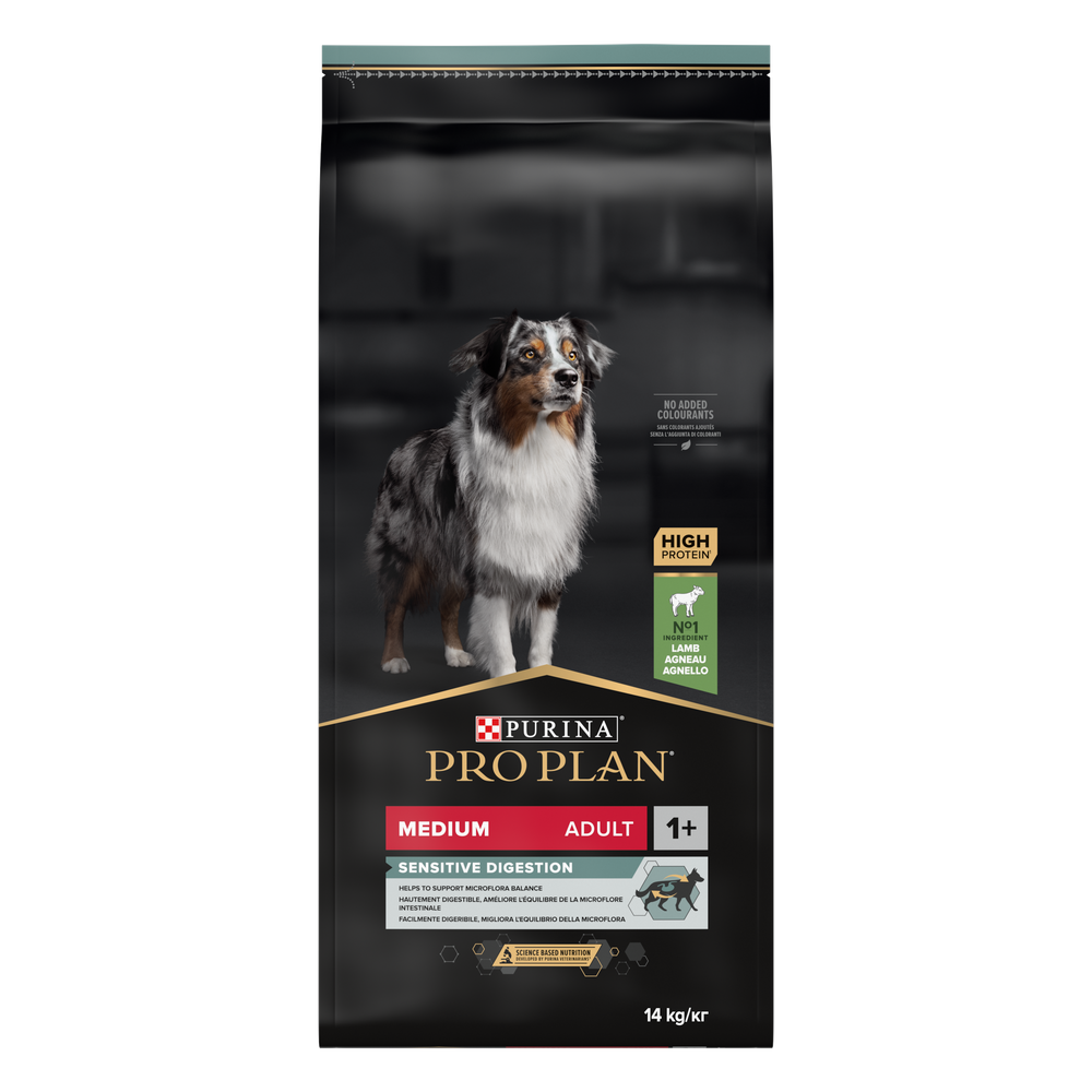 Kody rabatowe Krakvet sklep zoologiczny - PURINA Pro Plan Adult Medium Sensitive Digestion bogata w jagnięcinę - sucha karma dla psa - 14 kg