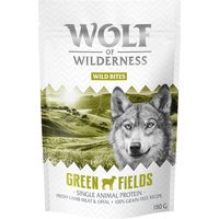 Kody rabatowe zooplus - Korzystny pakiet Wolf of Wilderness Snack – Wild Bites, 3 x 180 g - Green Fields - jagnięcina