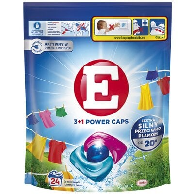 Kody rabatowe Avans - Kapsułki do prania E 3+1 Power Caps Color - 24 szt.