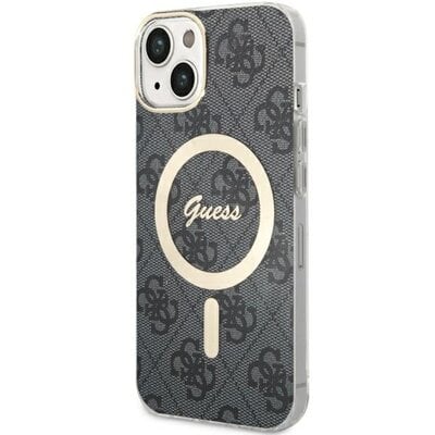 Kody rabatowe Avans - Etui GUESS 4G MagSafe do Apple iPhone 14 Czarny
