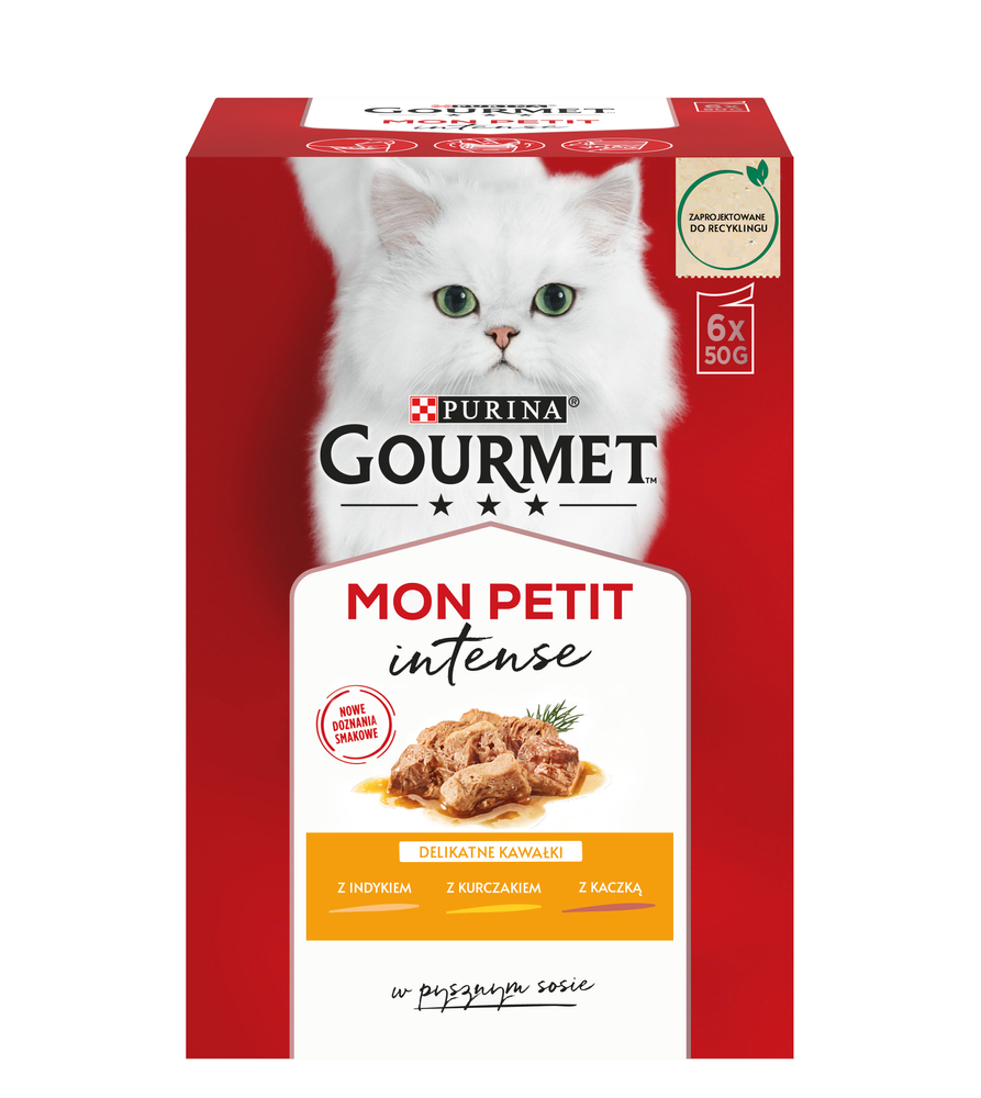 Kody rabatowe Krakvet sklep zoologiczny - GOURMET Mon Petit Mix Drobiowy - mokra karma dla kota - 6x50 g