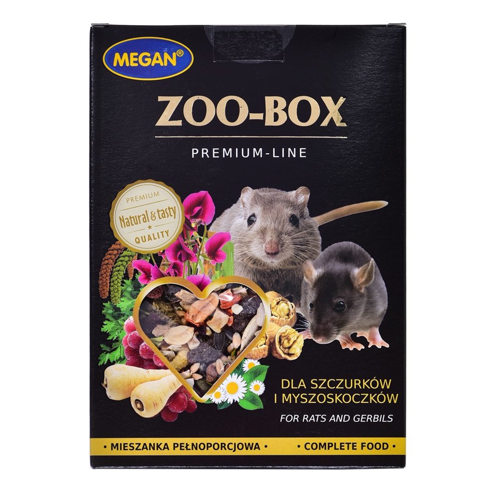 Kody rabatowe Krakvet sklep zoologiczny - MEGAN Zoo-Box - Karma dla szczura i myszoskoczka - 550 g
